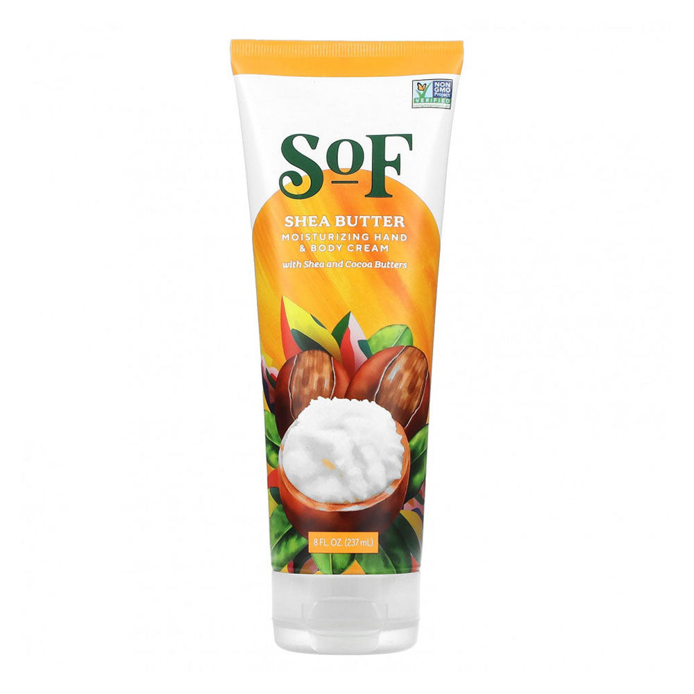 SOF Shea Butter Moisturizing Hand and Body Cream, 8 Oz